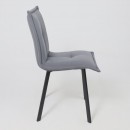 Кресло РУБИК U, Velutto 32 серый велюр/черный